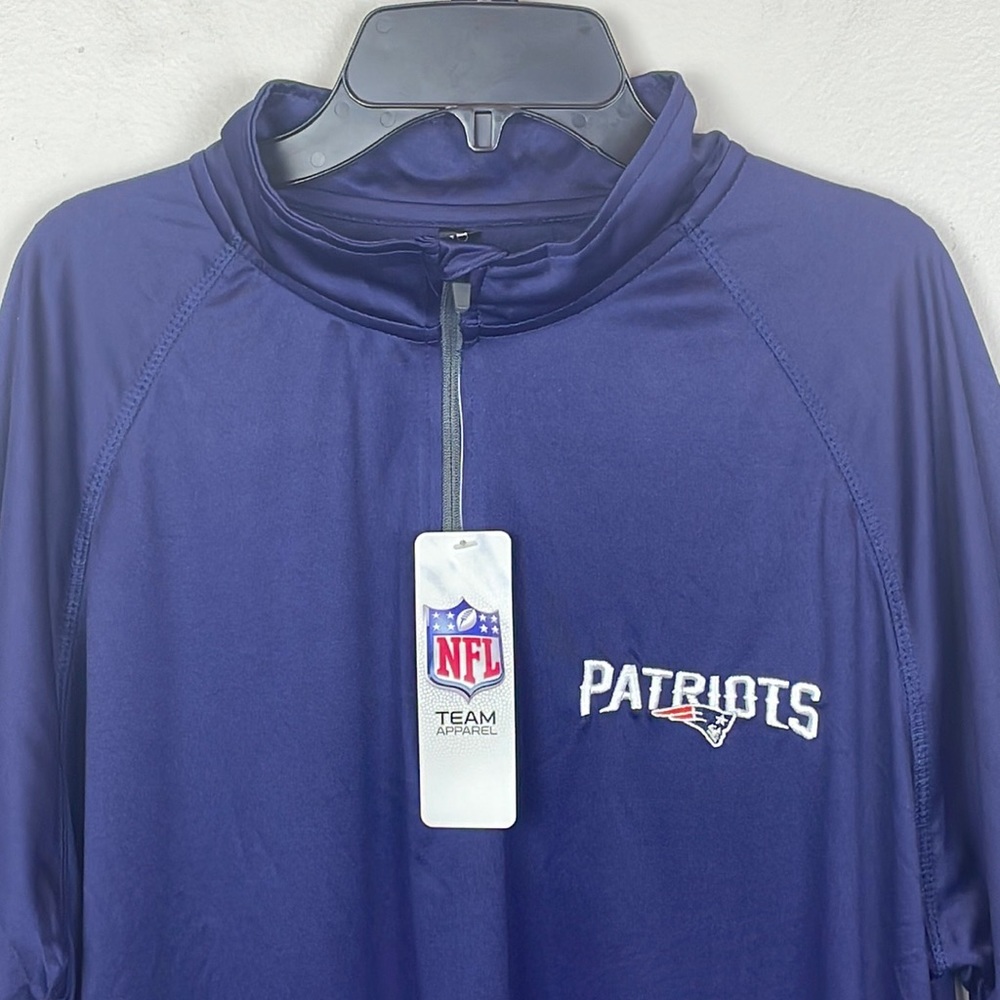 🏈Dunbrooke New England Patriots All-Star Tech Navy Quarter-Zip Top Men’s Size L